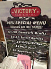 Victory Grill menu