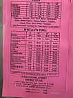 Chillicothe Street Pizza menu