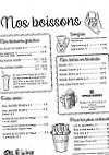 Olé La Terre menu