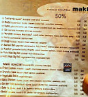 Sushi Cube menu