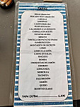 Bodega Navarro menu