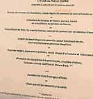 L'eden menu