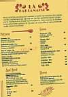 La Route Gourmande menu