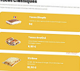 Chamas Tacos Villefranche Sur Saône menu