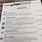 Beer Garden menu