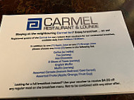 Carmel Restaurant menu