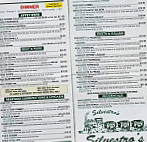 Silvestro's Depot Cafe Inc menu