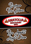 Anatolia Grill menu