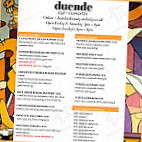 Duende menu