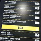 Rollo Kebab menu