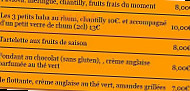 Le Quincampe menu