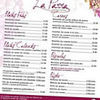 La Parra menu