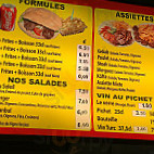 KEBAB DU SOLEIL PERPIGNAN menu