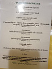 La Cascina menu