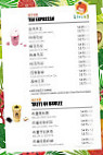 U Tea menu