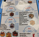 Sidi Bou menu