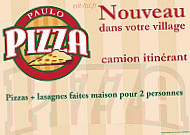 Paulo Pizza menu