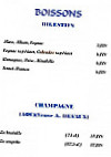 Creperie des Arts menu