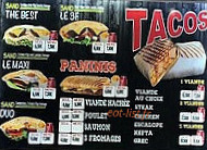 La Pinta menu