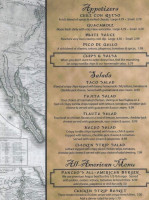 Pancho Villas Mexican menu