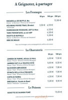 La Belle Epoque menu