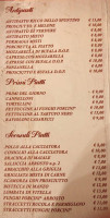 Lo Spuntino menu