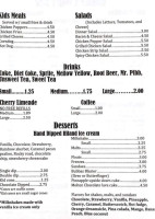 Bubba's Dairy menu