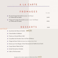 Le Relais Du Roy menu