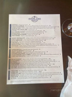 Overland Pub menu