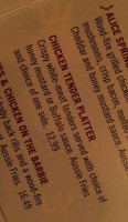 Outback Steakhouse menu