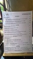 Le Saint Jacques menu