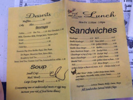 Rosies Soup N Such menu