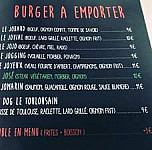 Jo Burger menu