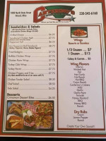 Canterino Sports And Grill menu