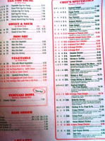 Heaven Dragon Chinese menu