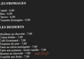 Café Léon menu