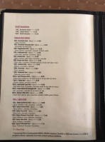 Bangkok Tokyo menu