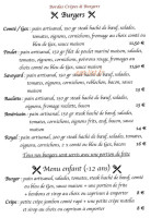 Bordas Crêpes Burgers menu