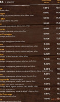 Pizza éclair menu