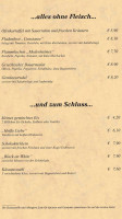 Alt Medenheimer Stube menu