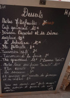 I Sabidini menu