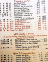 Shanghai Express menu