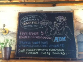 The Adk Cafe menu