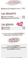 Le Midi Vin menu