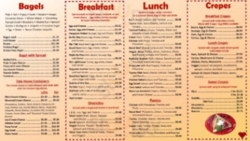 Bagel Bistro menu