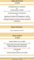 Le Goldert menu