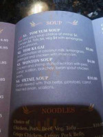 Papa Thai Chef menu