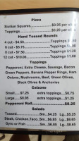 Gianni's Pizza Wings menu