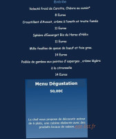 L'aquarelle menu