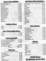 Sirena Pizza menu